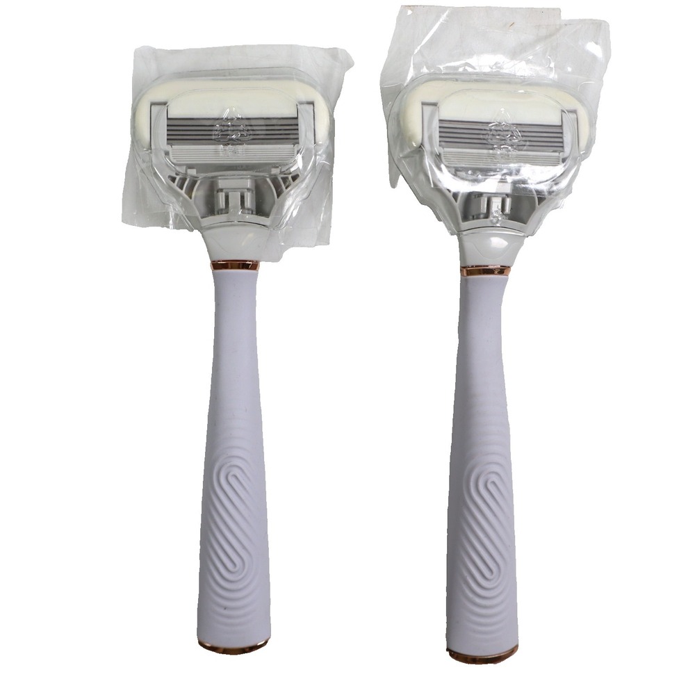 2 PACK Flamingo Women's Razor ONLY, Taro & Rose Gold NEW NO PACKAGING